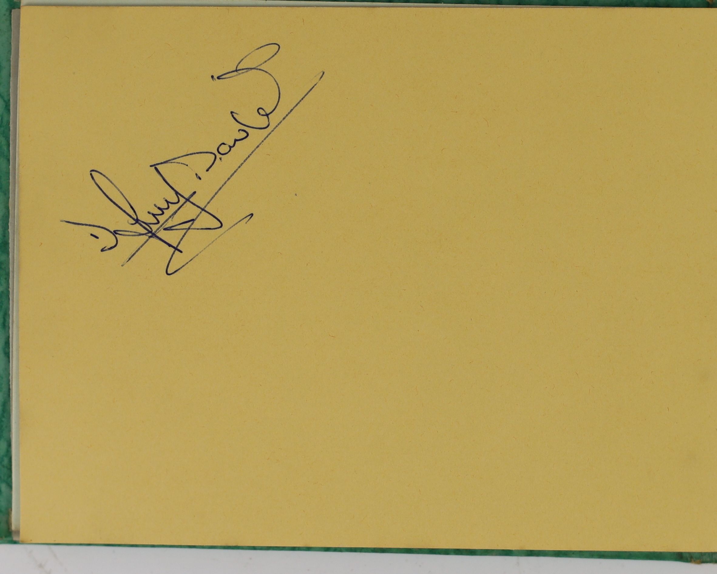 An Autograph album dated 1962 with a single signed page with The Beatles 10 x 13.5cm.